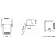 Gangplank telescopic ladder with handles 3/4 steps