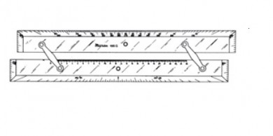 Millimeter parallel ruler 300/400/500mm
