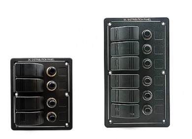 Waterproof switch panel 12V 4/6 switches
