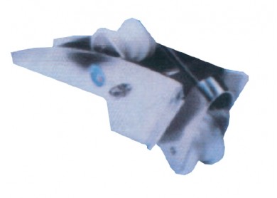 Bow roller inox double 420x76mm