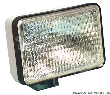 Sealed beam watertight light for roll-bar 55W