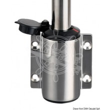 Pull-out wall-mounting pole L100cm inox