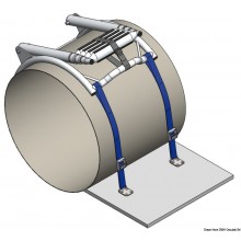 Boarding ladder for inflatable boats inox
