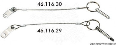 Pin+cable for bimini 