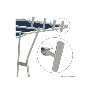 Rod holder for 44-mm pipe