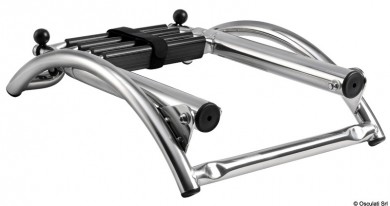 Boarding ladder for inflatable boats inox