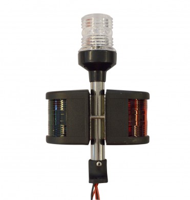 Three-way pole light inox
