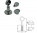 Adjustable magnetic door hoder
