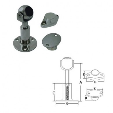 Adjustable magnetic door hoder