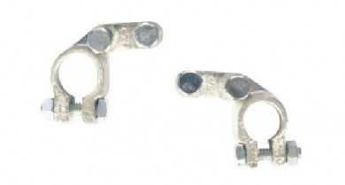 Angled battery connectors (pair)