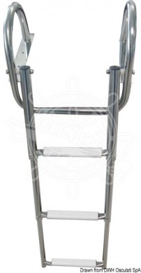Gangplank telescopic ladder with handles 3/4 steps