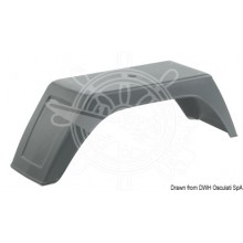 Mudguard for boat trailer wheels 
