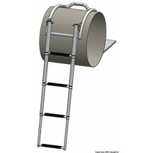 Boarding ladder for inflatable boats inox